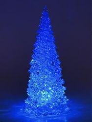 Albero di Natale LED, 3pz, 28cm