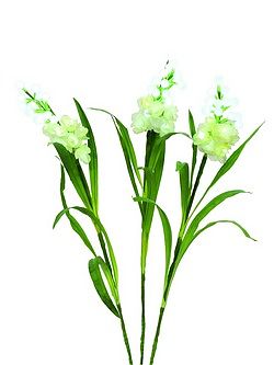 Set 3 fiori bianchi 85cm 60 LEDs