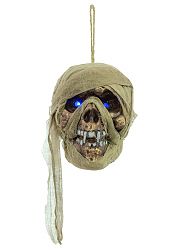 Cranio di mummia con LED blu, 5 pezzi