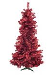 Albero di Natale "FUTURA" rosso - metalizzato, 210cm