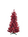 Albero di Natale "FUTURA" rosso - metalizzato, 180cm