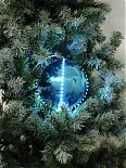 LED Snowball 8cm, azzurro, 5 pz