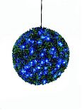 Bosso finto a forma di palla 200 LEDs blu 40cm